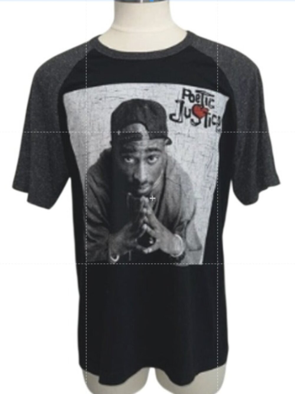 Poetic Justice two tone short sleeve t-shirt 3XL